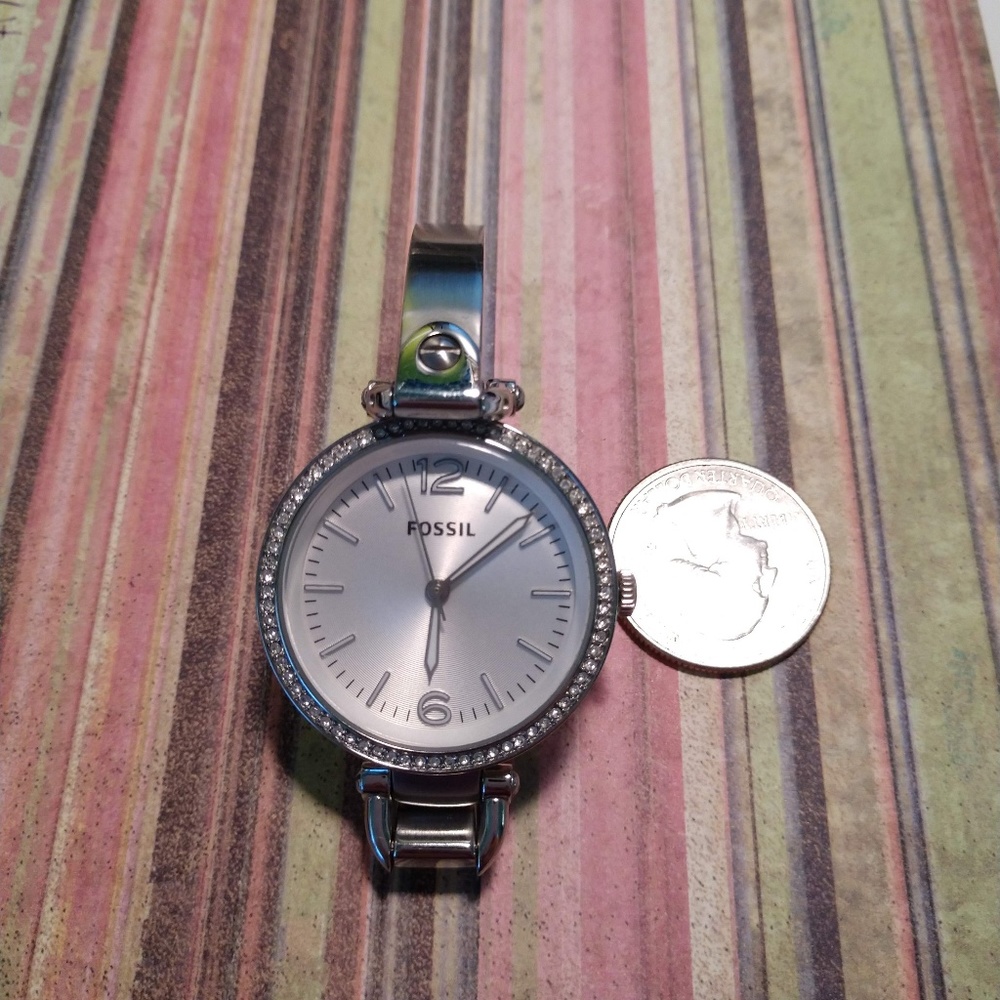 Petite Ladies Fossil Georgia Stainless Watch